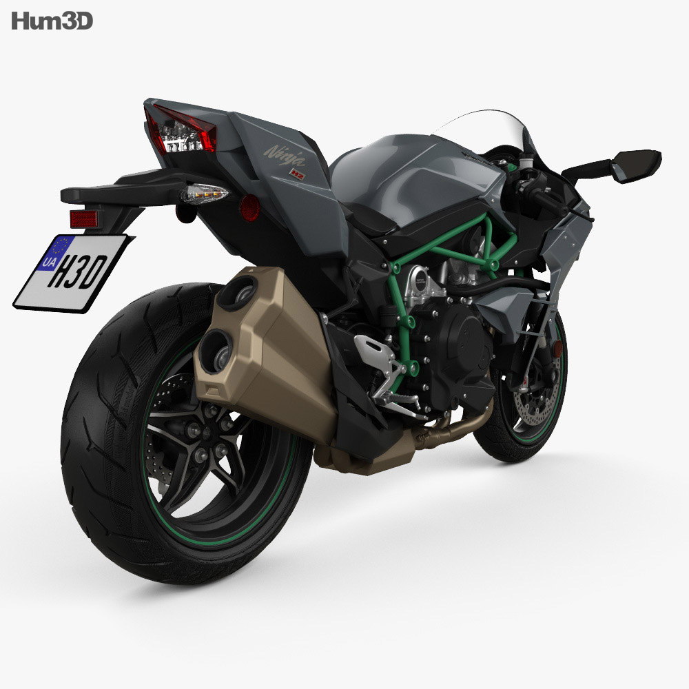 Kawasaki  Ninja  H2 2019 3D model  Hum3D