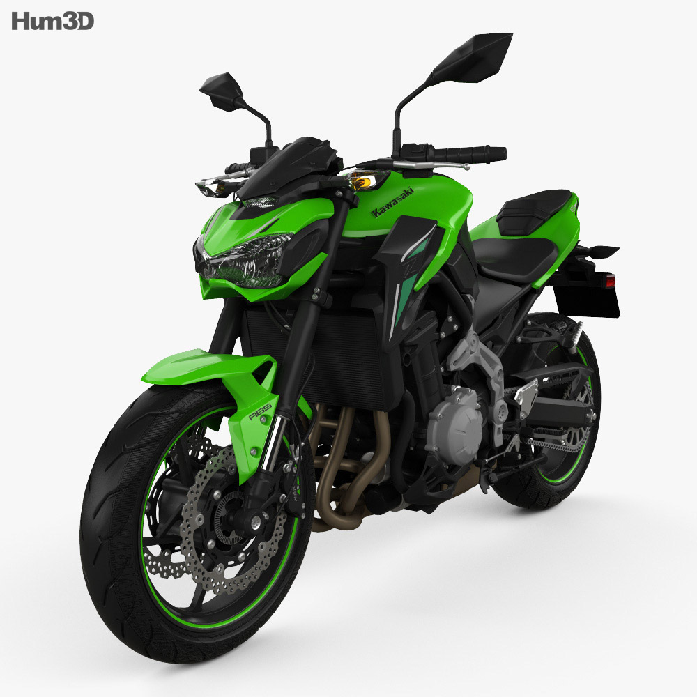 Kawasaki Z900 17 3d Model Vehicles On Hum3d