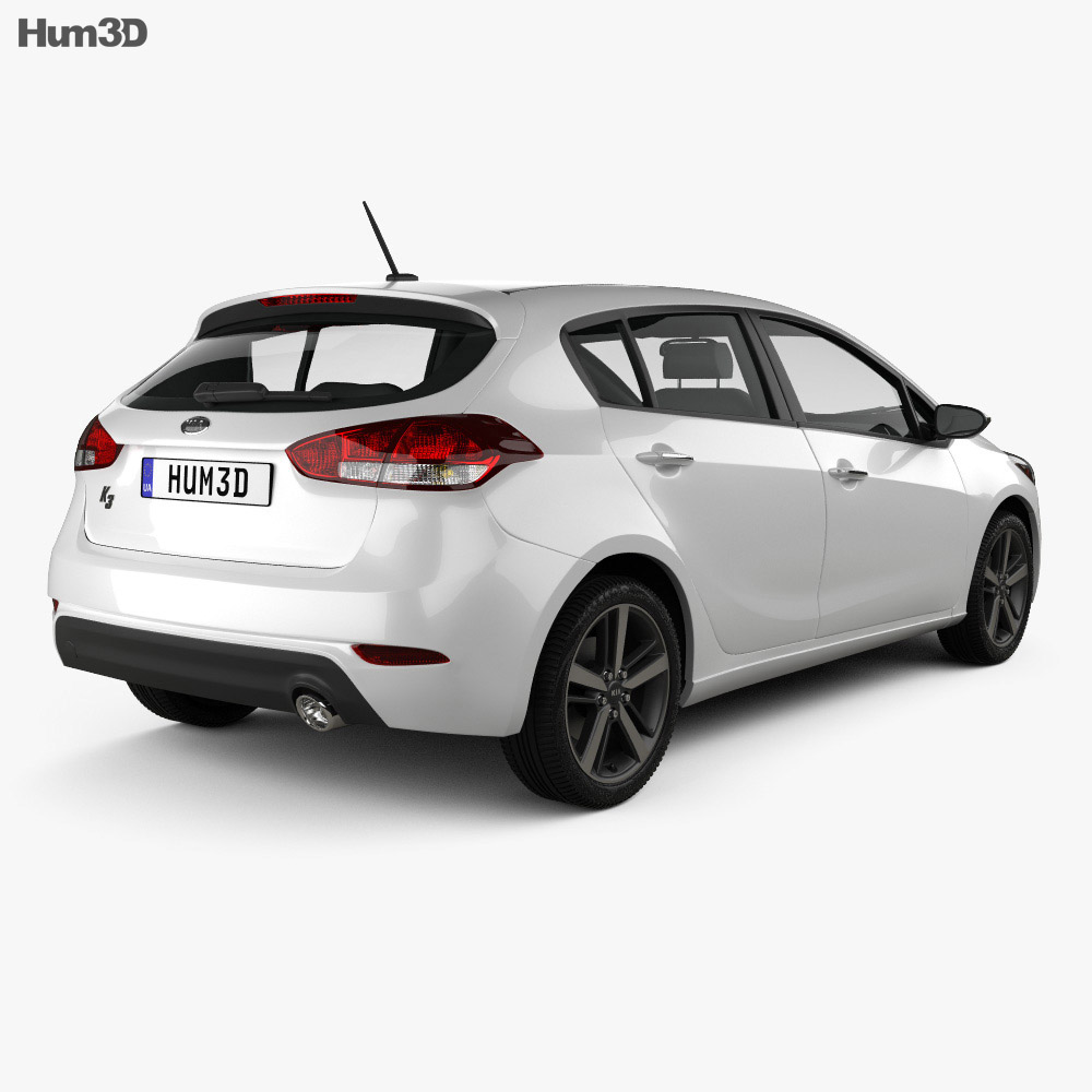 Kia K3 5-door hatchback 2019 3D model - Vehicles on Hum3D