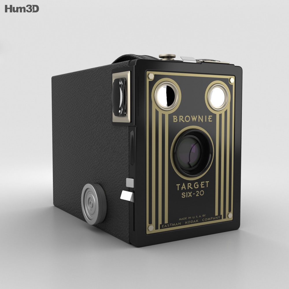 Kodak Brownie Target Six-20 Modello 3D