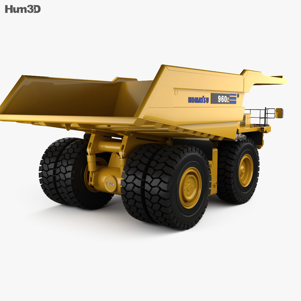 Komatsu 960e ダンプトラック 08 3dモデル 乗り物 On Hum3d