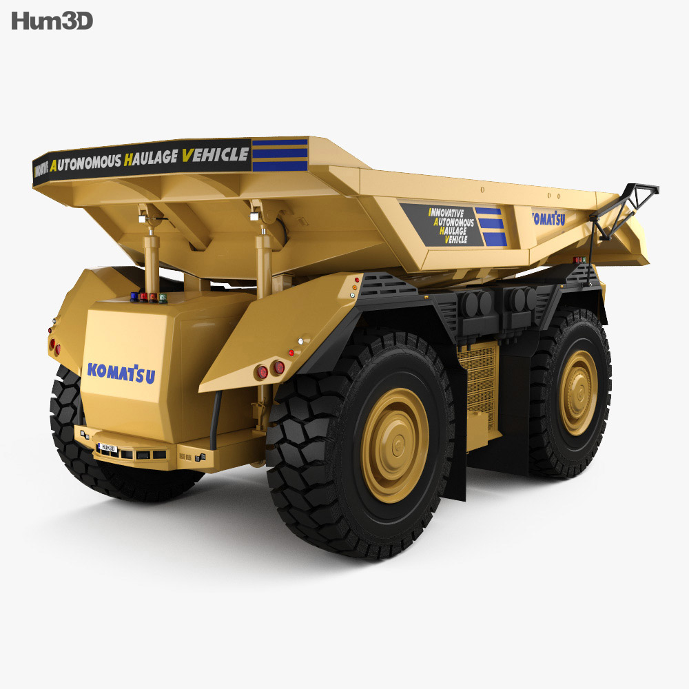 Komatsu AHS Dump Truck 2016 3d model
