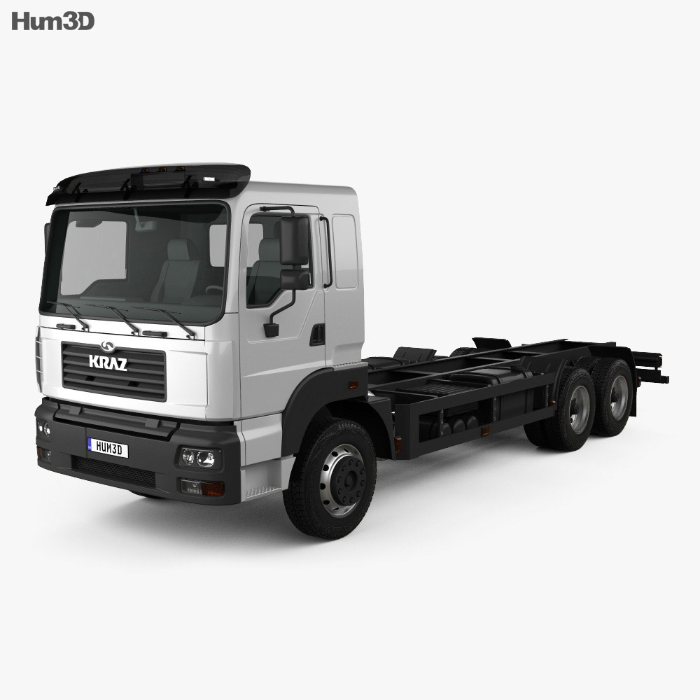 KrAZ 6511 Вантажівка шасі 2014 3D модель