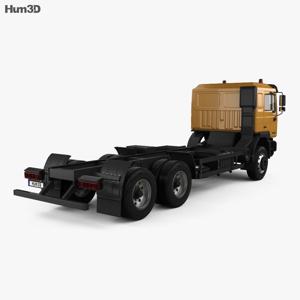 KrAZ H23.2M Chassis Truck 2015 3d model back view