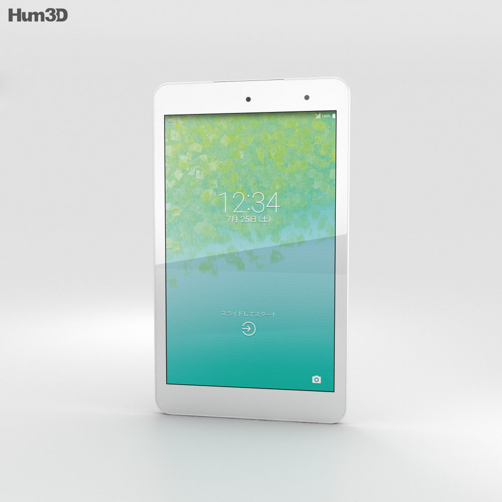 Kyocera Qua Tab 01 Branco Modelo 3d