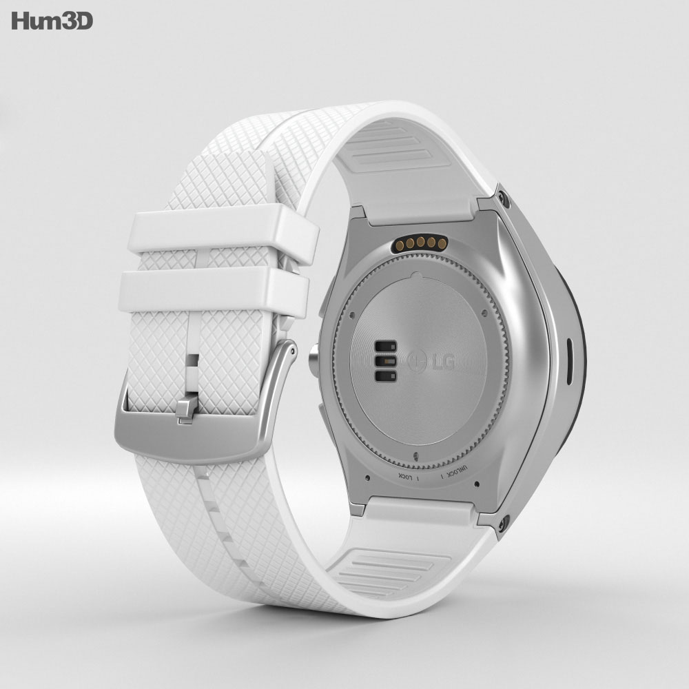 LG Watch Urbane 2nd Edition Luxe White 3d model