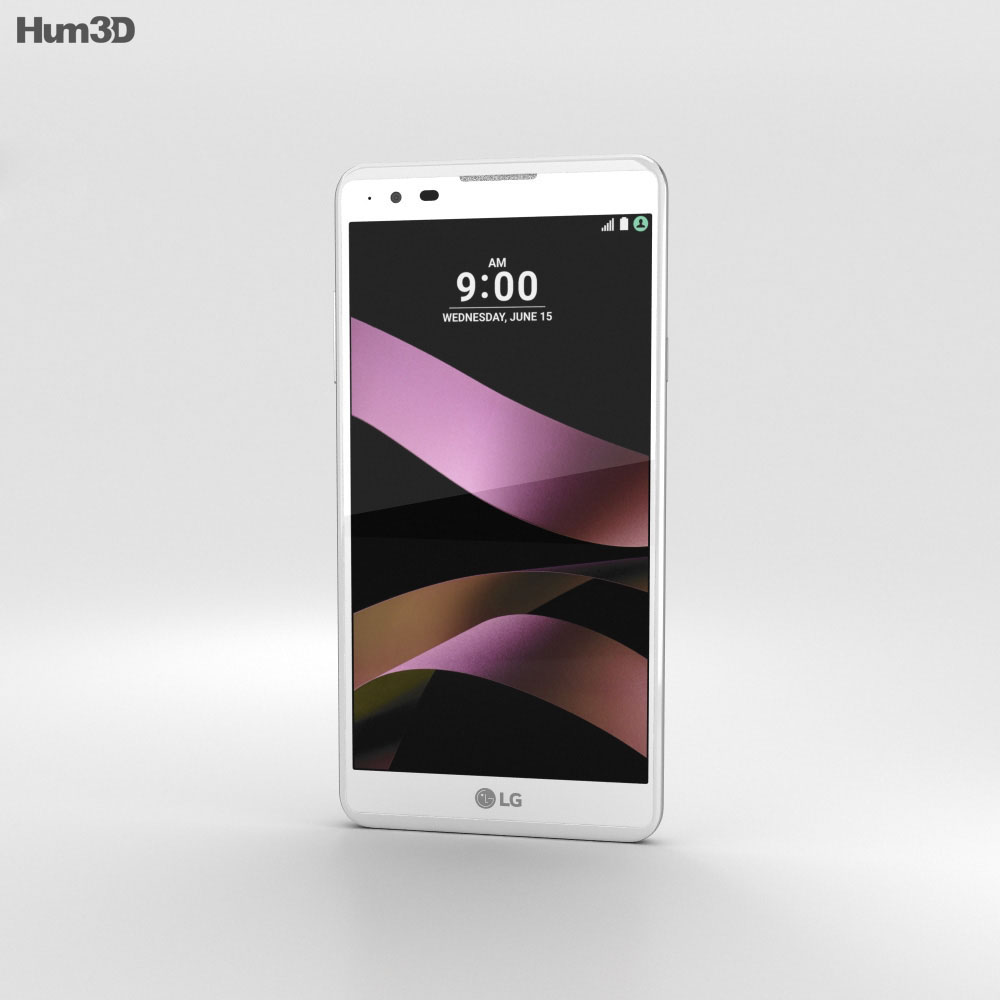 LG X Style Blanco Modelo 3D - Electrónica on Hum3D