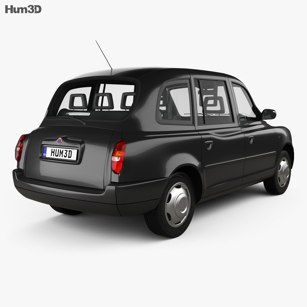 LTI TX4 London Taxi 2014 3d model back view