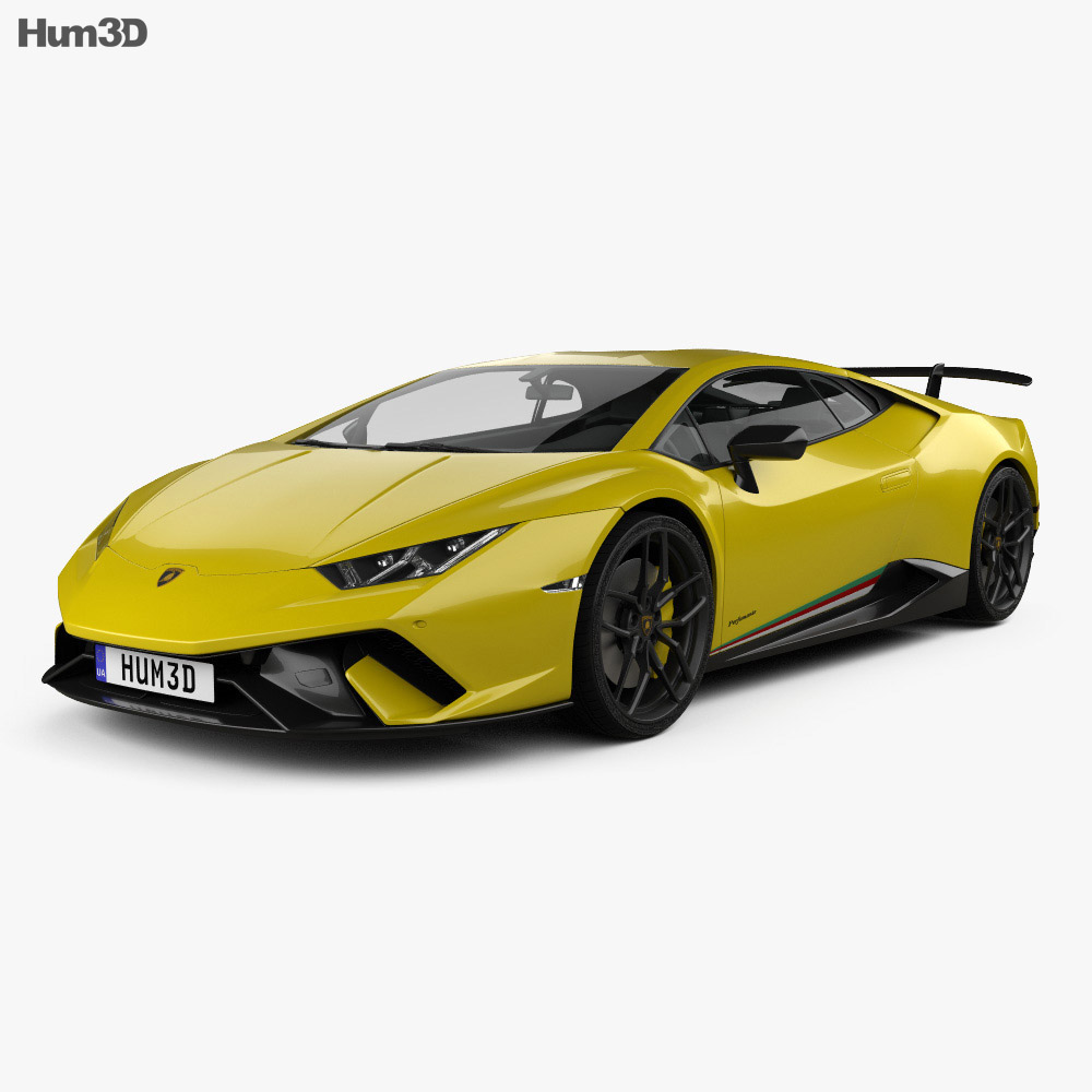 Lamborghini Huracan Performante 2020 3D model - Vehicles on Hum3D