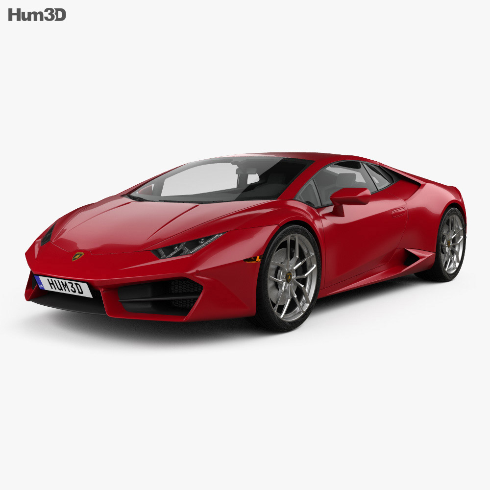 Lamborghini Huracan LP 580-2 2018 3D 모델 