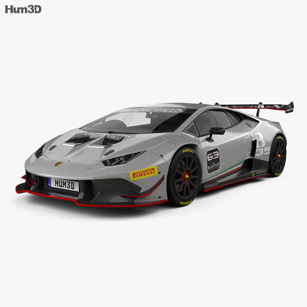 Lamborghini Huracan (LP 620-2) Super Trofeo 2017 Modelo 3D