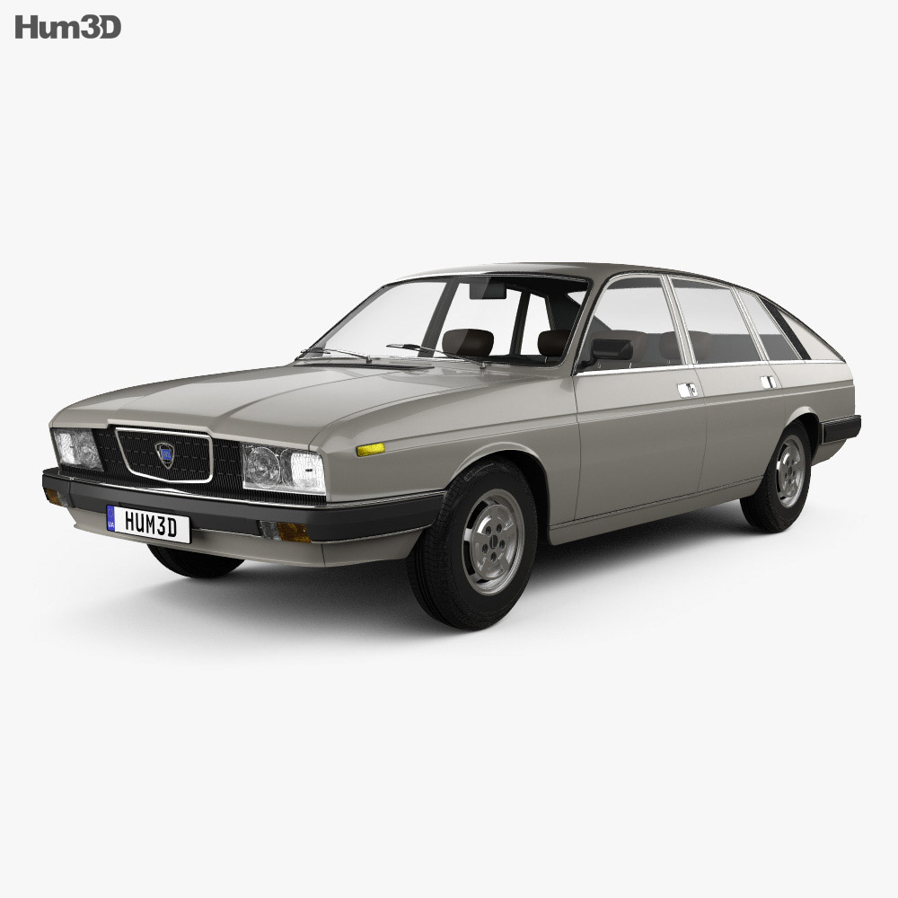 Lancia Gamma Berlina 1976 Modelo 3D