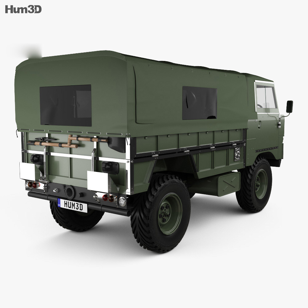 Land Rover 101 Forward Control 1972 3d model back view
