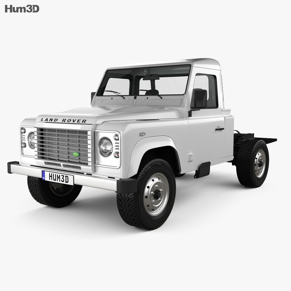 Land Rover Defender 110 Chassis Cab 2014 3d model