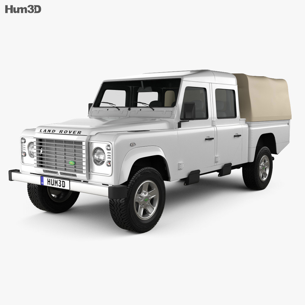 Land Rover Defender 130 High Capacity Double Cab PickUp 2014 3d model