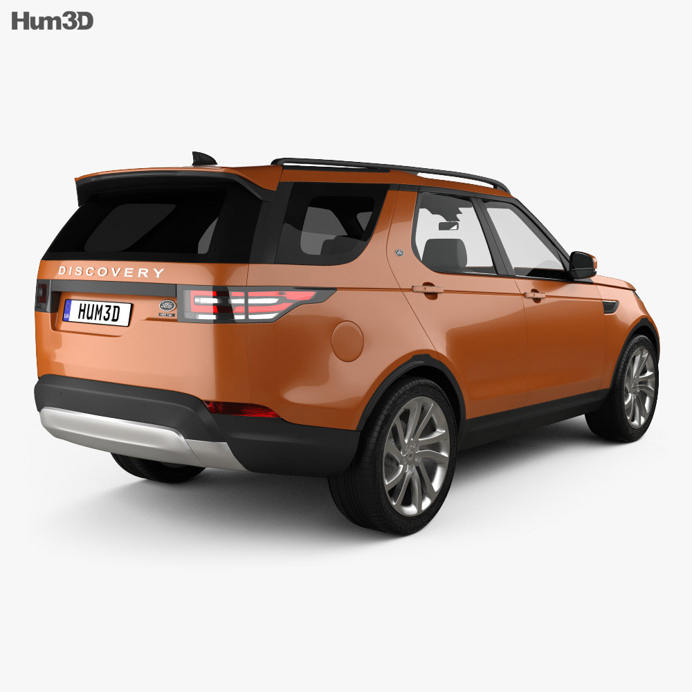 Land Rover Discovery HSE 2020 3d model back view