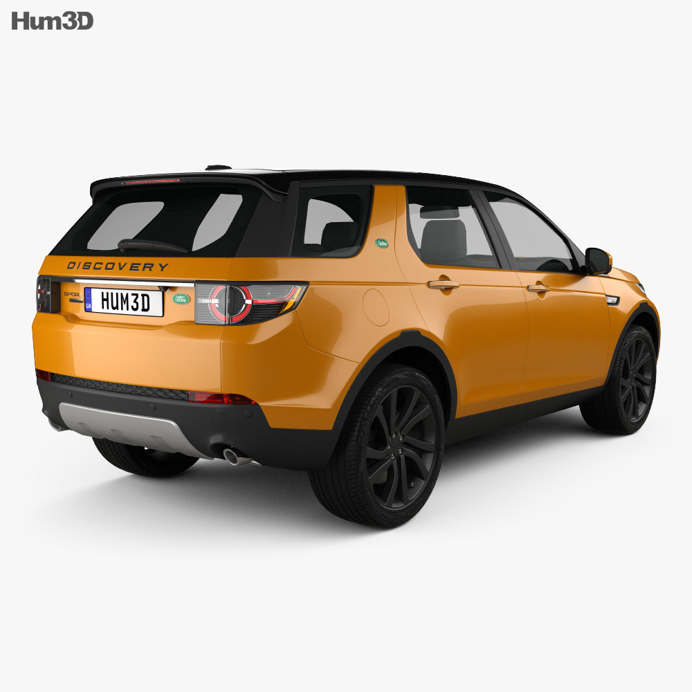 Land Rover Discovery Sport HSE Luxury 2017 3d model back view