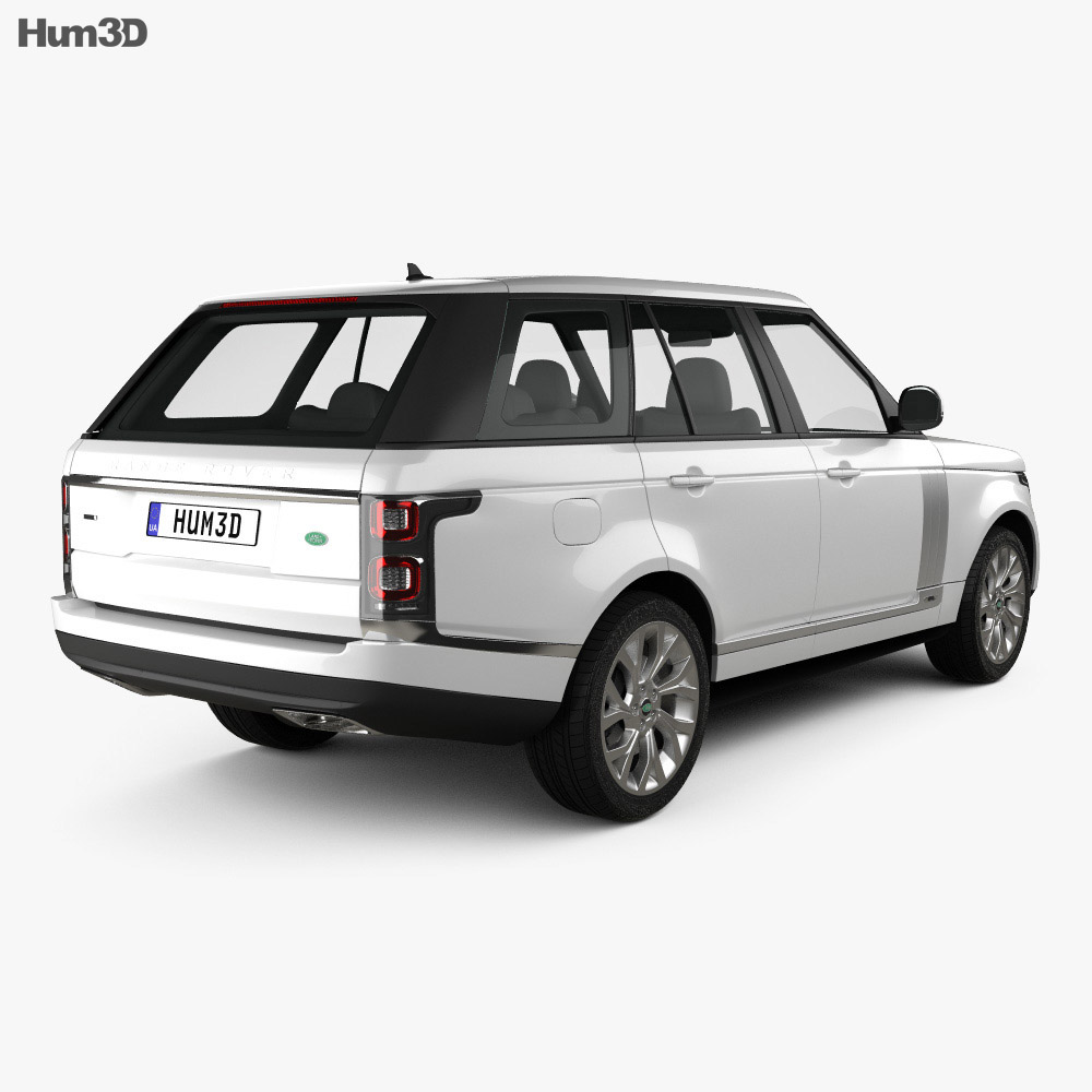 Land Rover Range Rover Autobiography 2021 3d model back view