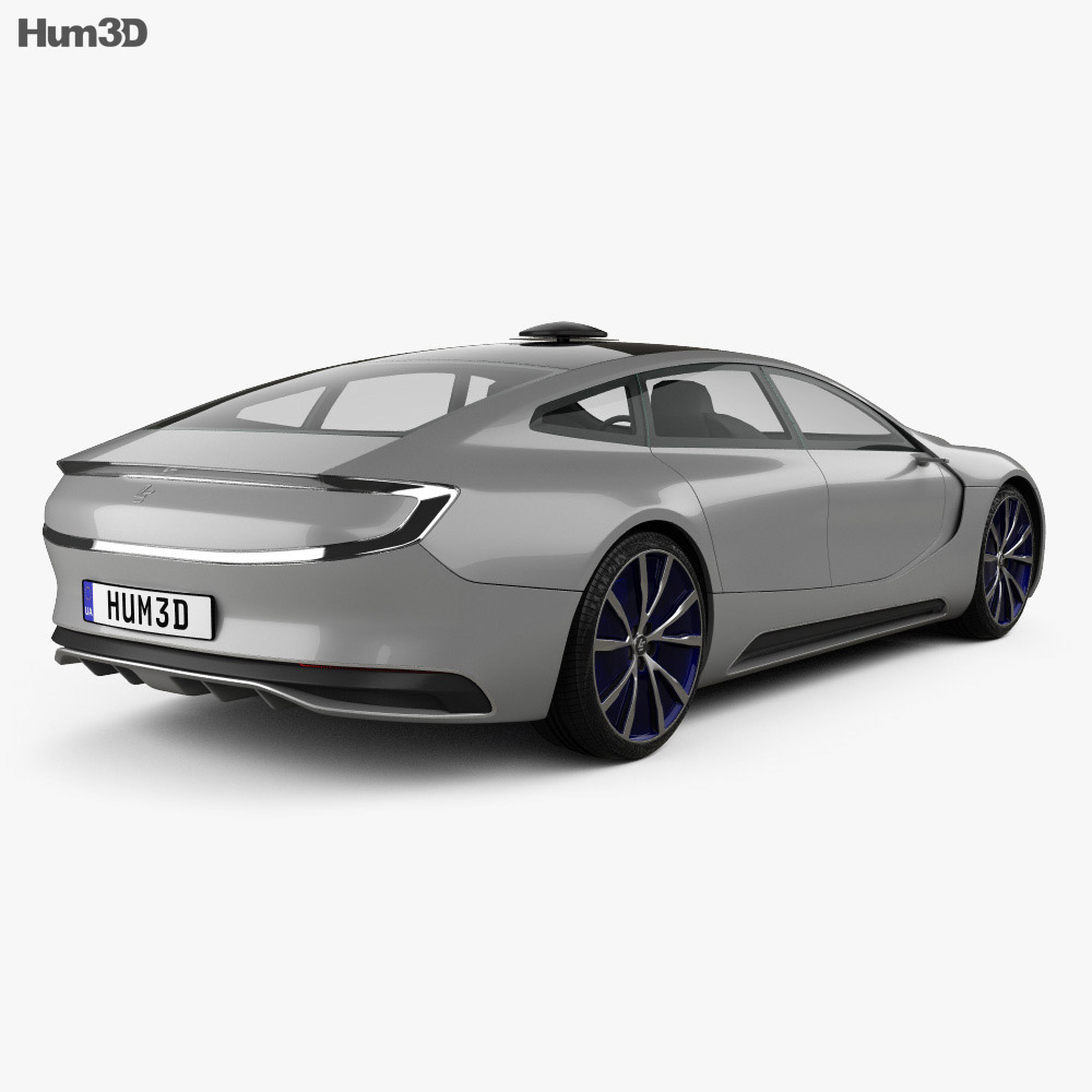 LeEco LeSee 2020 3d model back view