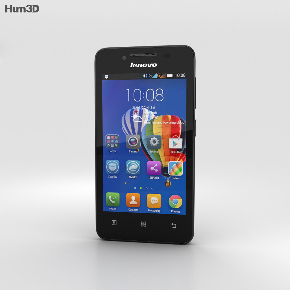Lenovo RocStar A319 黒 3Dモデル