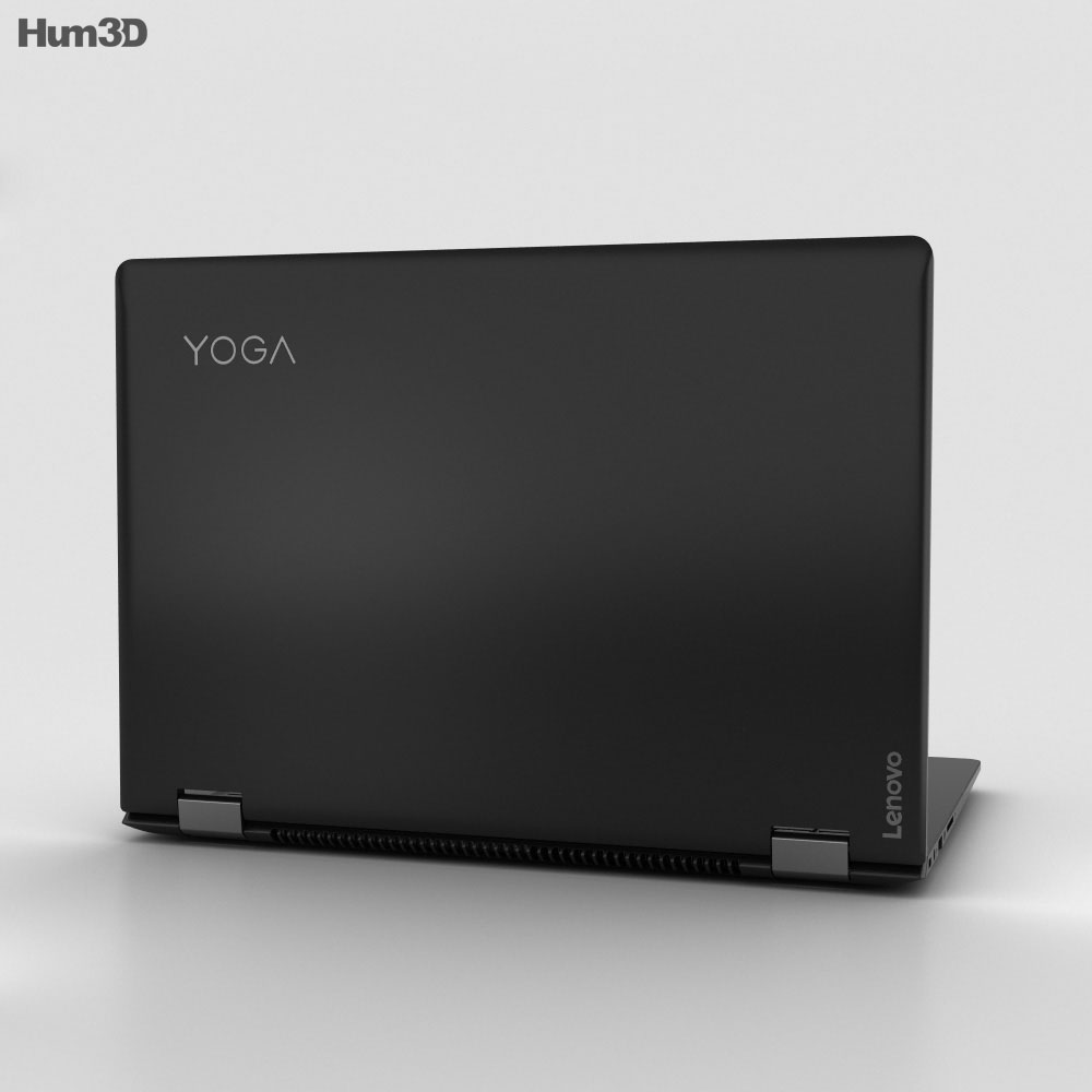 Lenovo Yoga 510 黑色的 3D模型