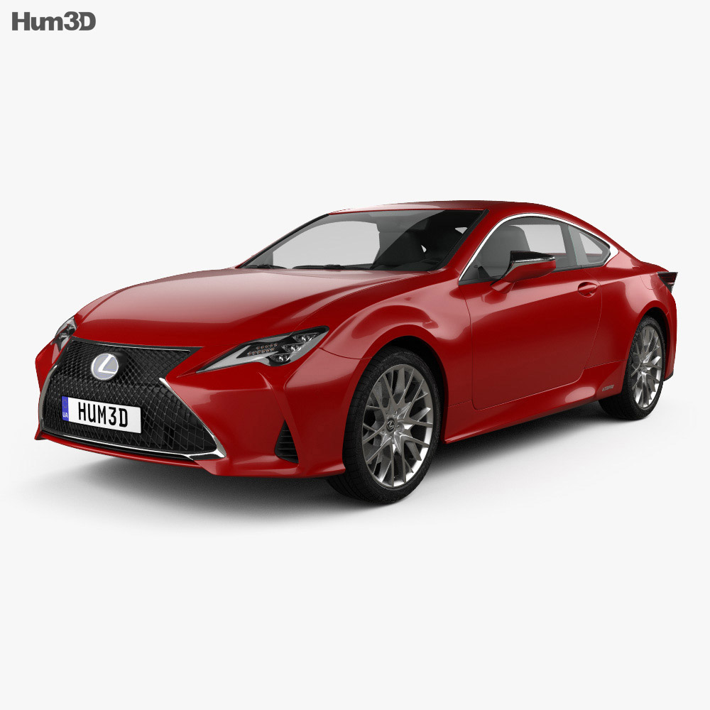 Lexus RC hybrid 2022 3d model