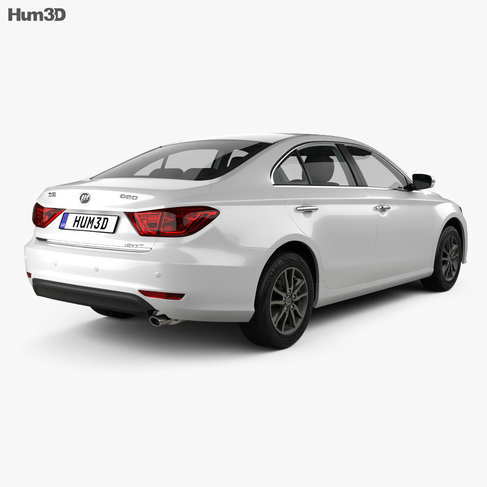 Lifan 820 with HQ interior 2018 3d model back view