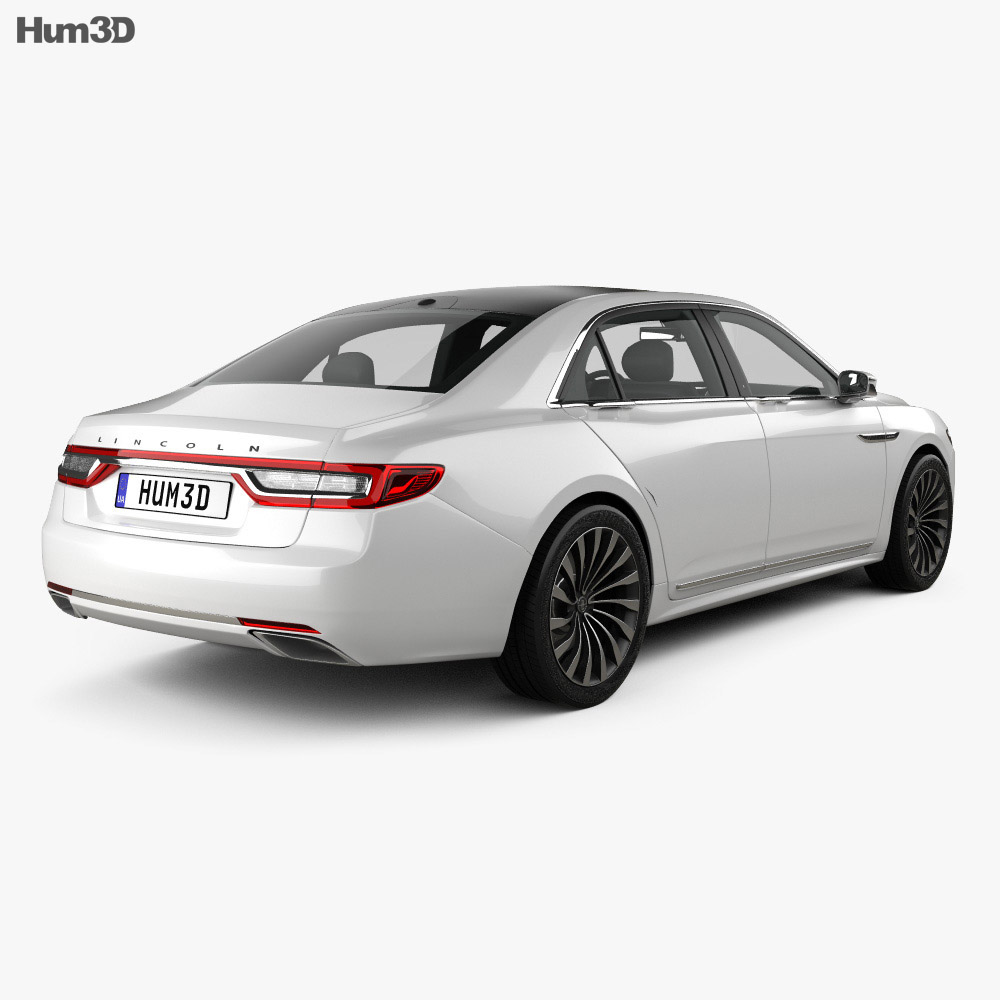 Lincoln Continental 2020 3d model back view