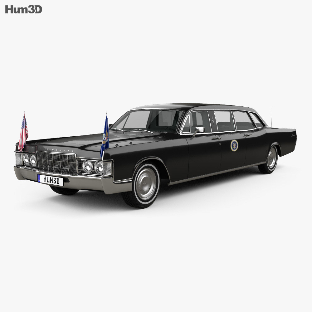 Lincoln Continental US Presidential State Car 1969 3d model
