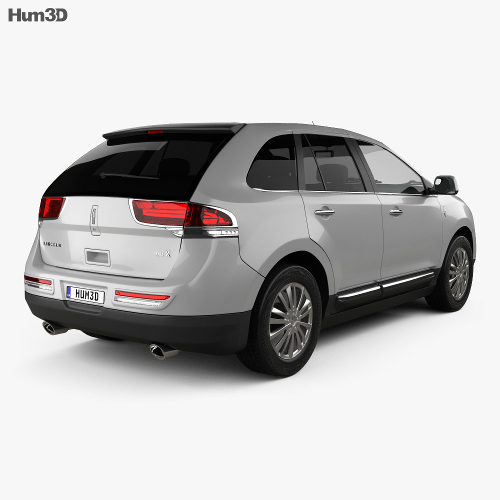 Lincoln MKX 2015 3d model back view