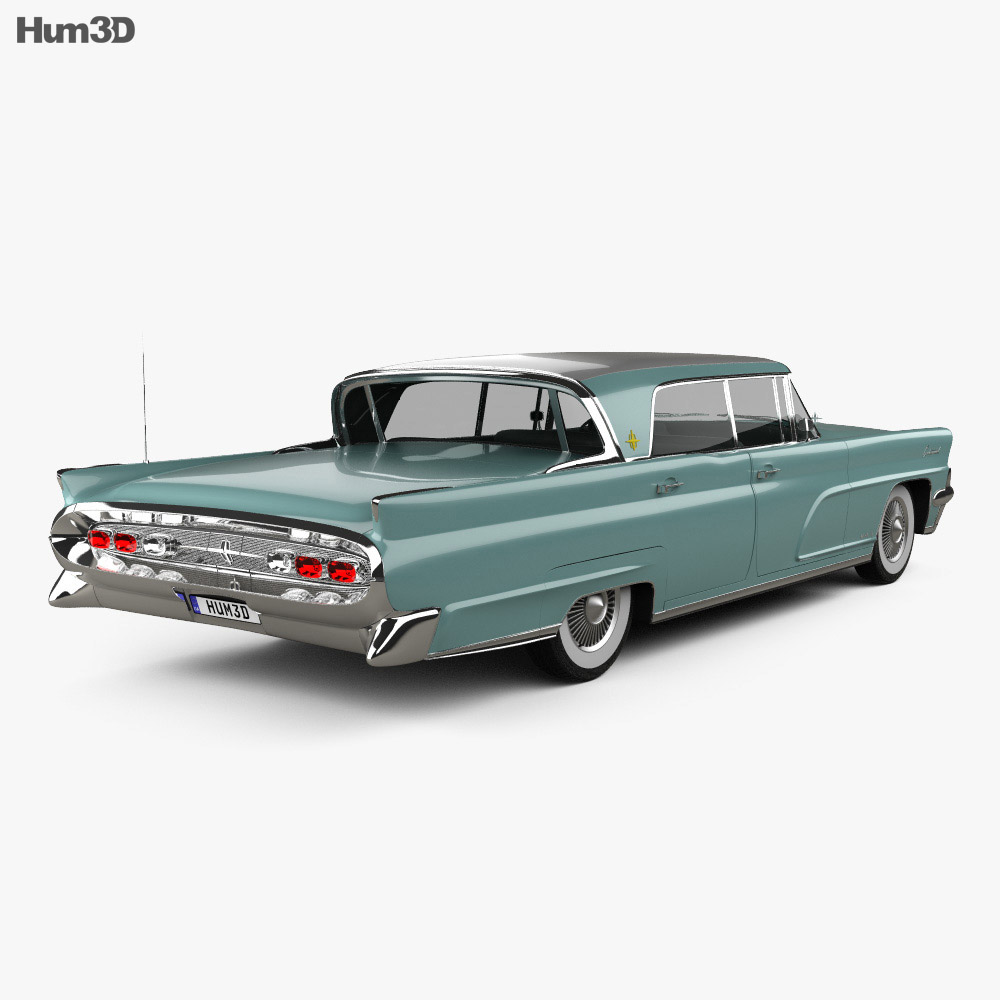Lincoln Continental Mark IV 1959 3d model back view