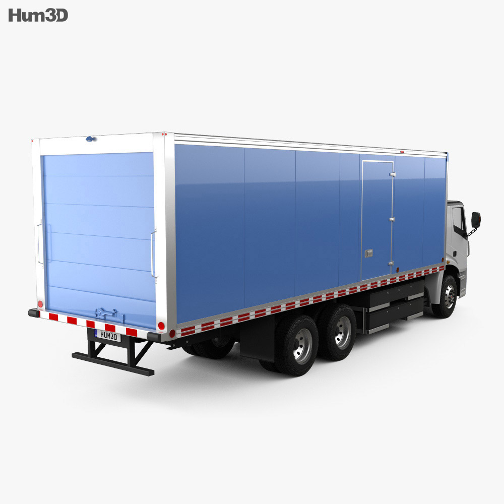 Lion Electric 8 Box Truck 2020 3d model back view