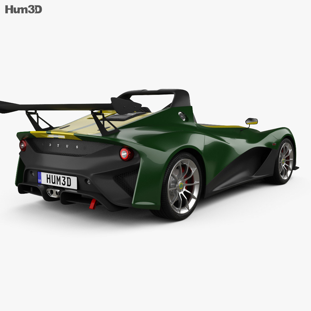 Lotus 3-Eleven 2019 3D模型 后视图