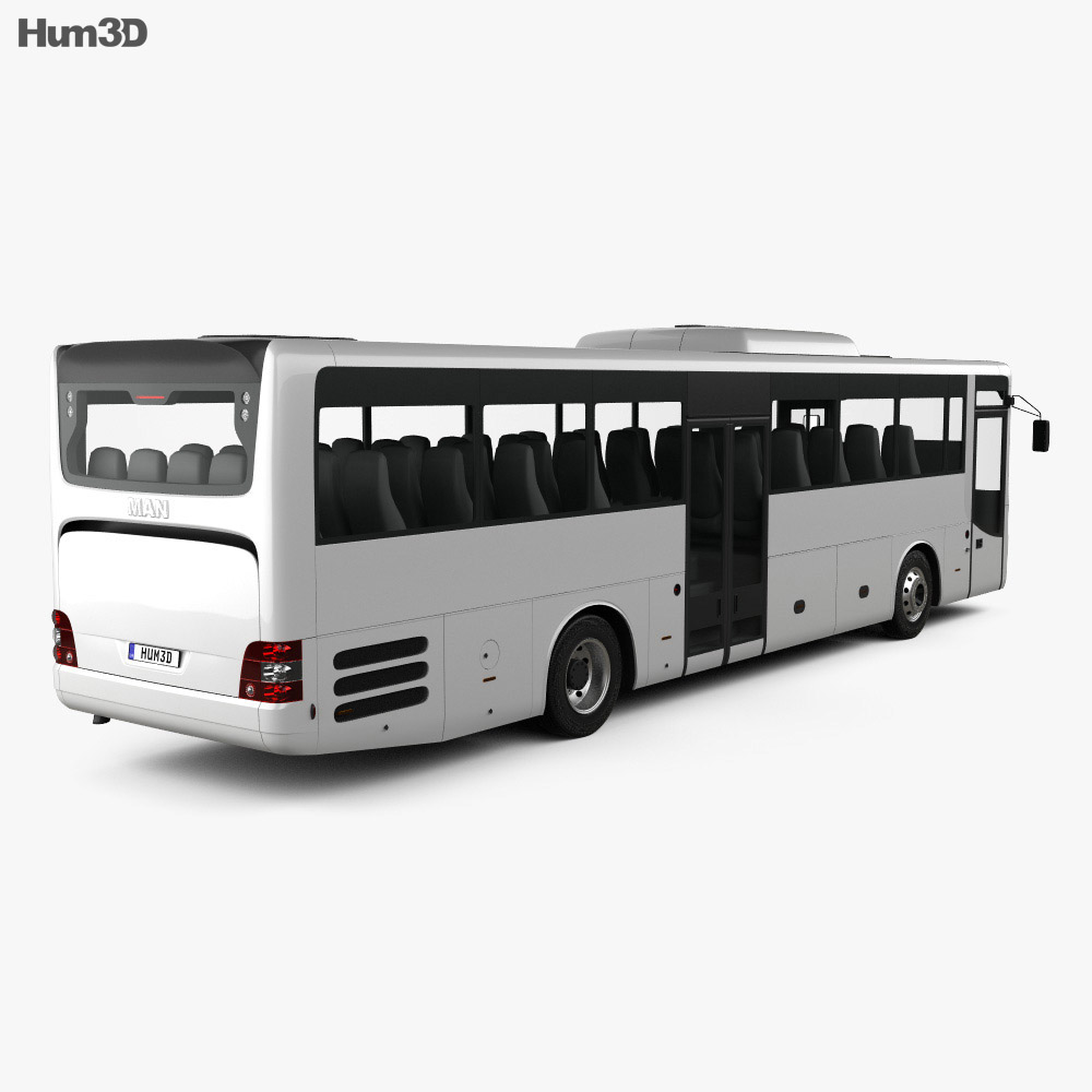 MAN Lion’s Intercity Bus 2015 3D model - Vehicles on Hum3D