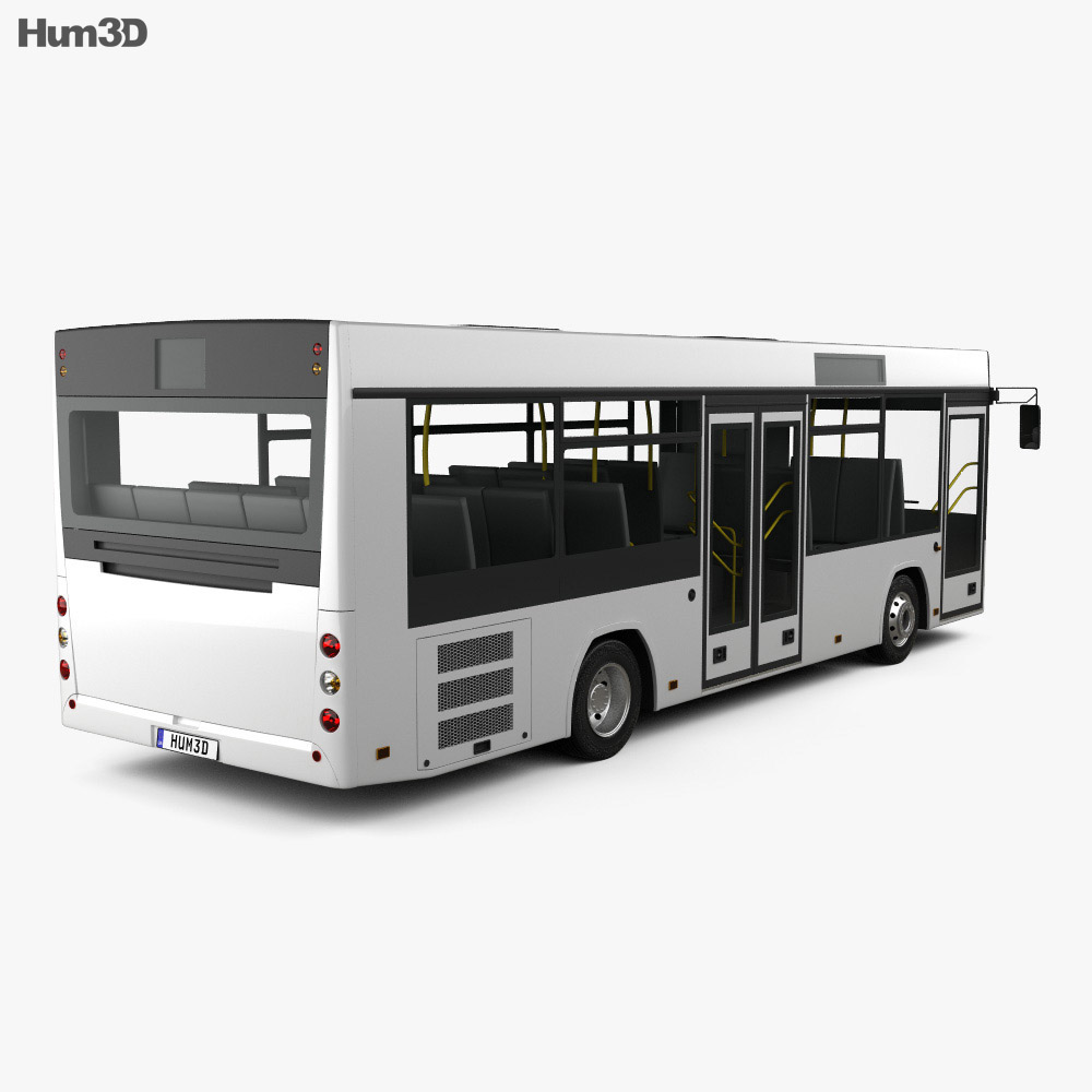 MAZ 226069 bus 2016 3d model back view