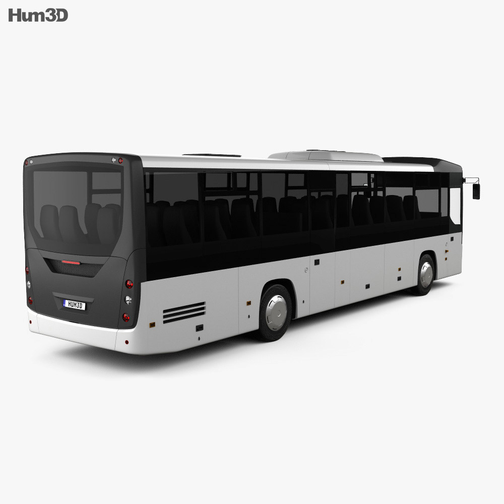 MAZ 231062 bus 2016 3d model back view