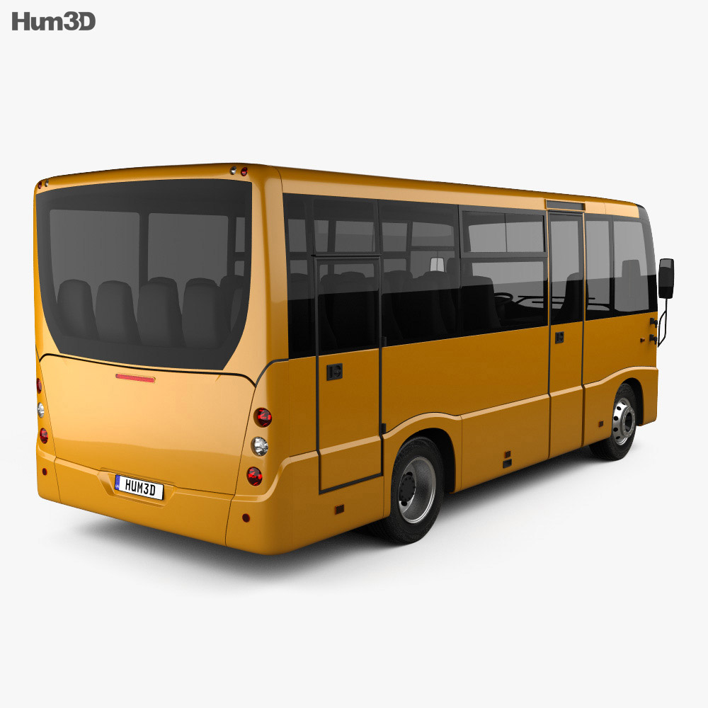 MAZ 241030 bus 2016 3d model back view