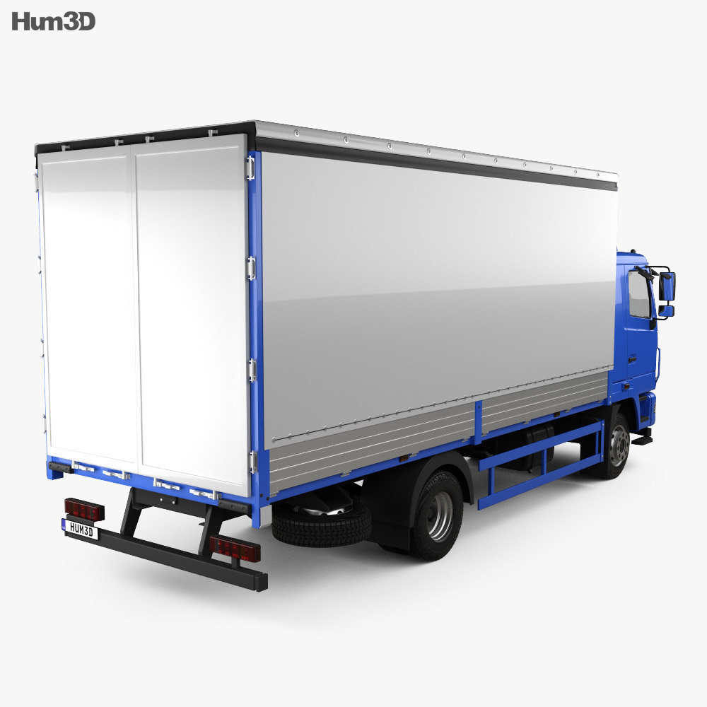MAZ 4381 Box Truck 2017 3d model back view