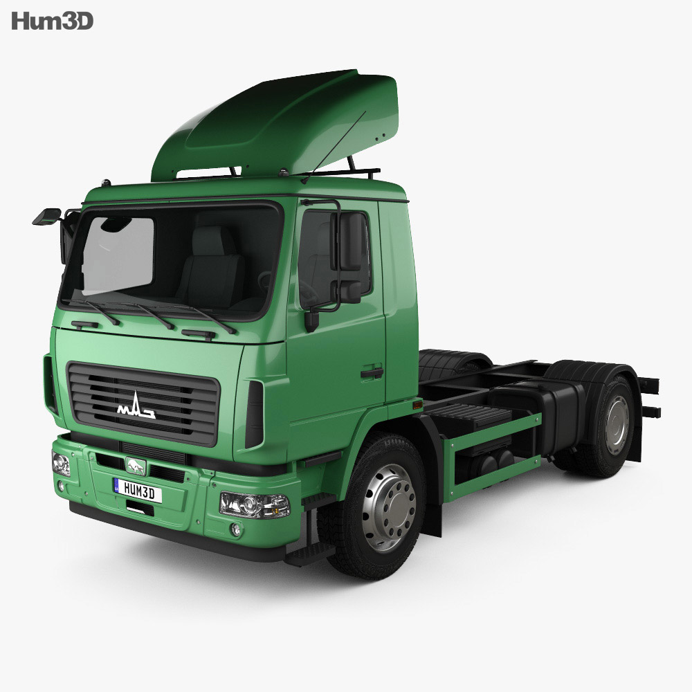 MAZ 5340 M4 底盘驾驶室卡车 2015 3D模型
