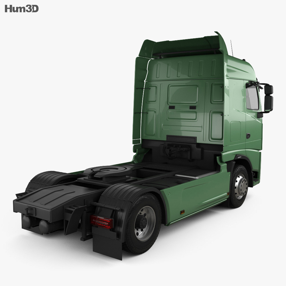 MAZ 5440 M9 트랙터 트럭 2015 3D 모델  back view