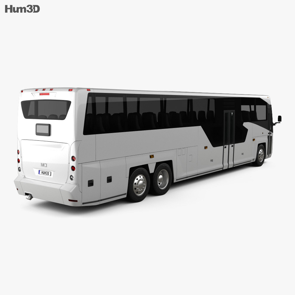 MCI D45 CRT LE Coach Bus 2018 Modèle 3d vue arrière