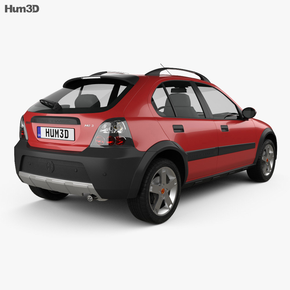MG 3 SW 2011 3d model back view
