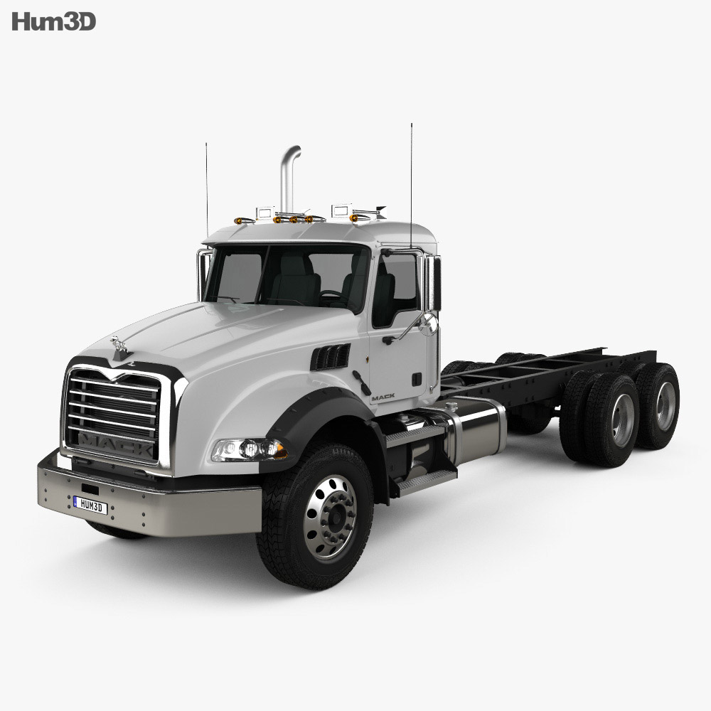 Mack Granite Chassis Truck 2002 3d Model Vehicles On Hum3d