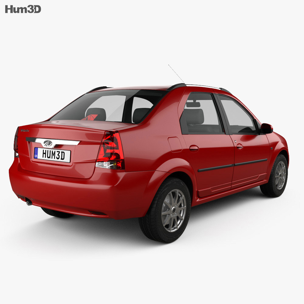 Mahindra Verito 2015 3d model back view