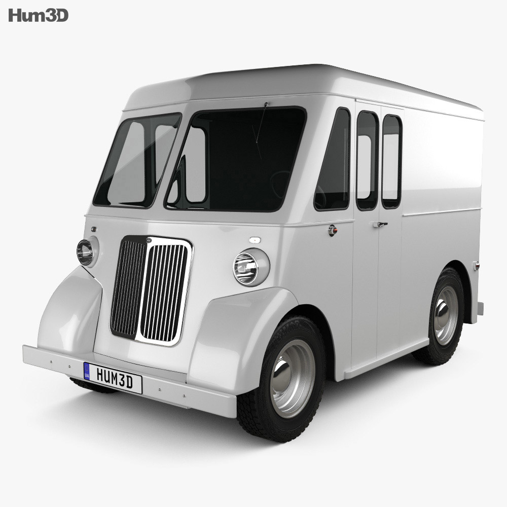 Marmon-Herrington Delivery Truck 1946 3Dモデル