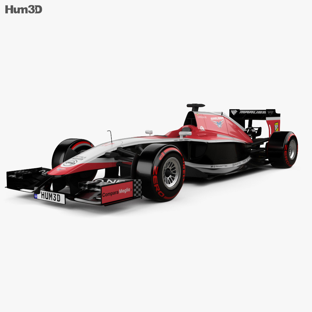 Marussia MR03 2014 3d model
