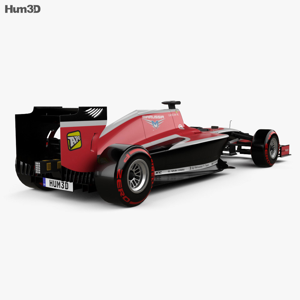 Marussia MR03 2014 3D model - Vehicles on Hum3D