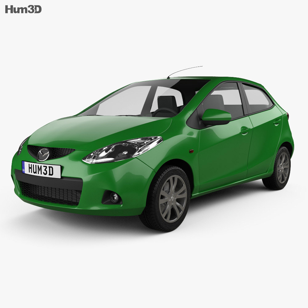 Mazda Demio (Mazda2) 5도어 2012 3D 모델 