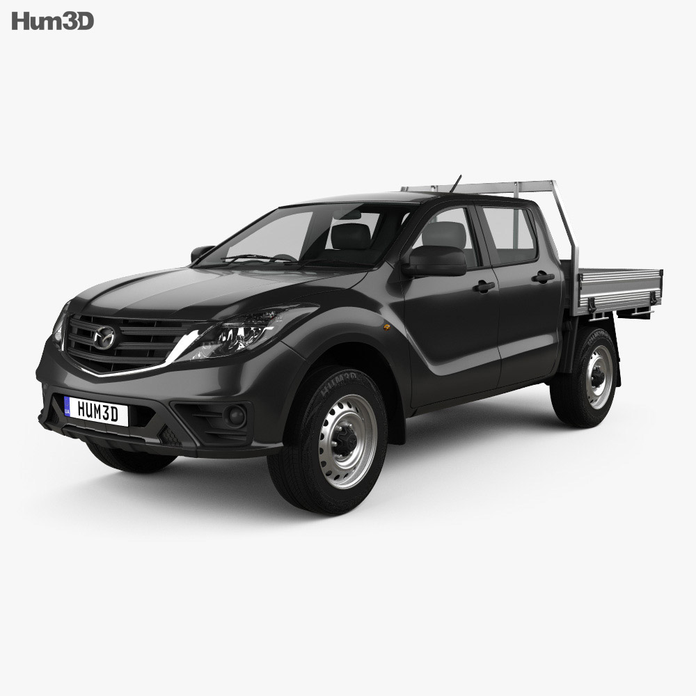 Mazda BT-50 Dual Cab Alloy Tray 2021 3D model - Vehicles on Hum3D