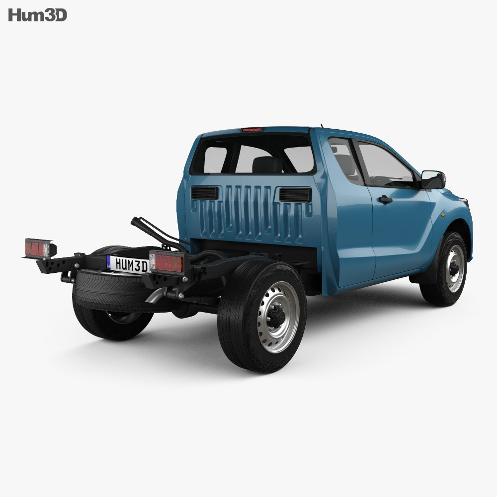 Mazda BT-50 Freestyle Cab Chassis 2021 3d model back view
